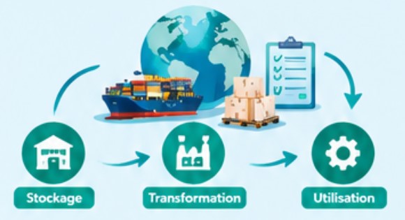 Schéma Stockage, Transformation, Utilisation